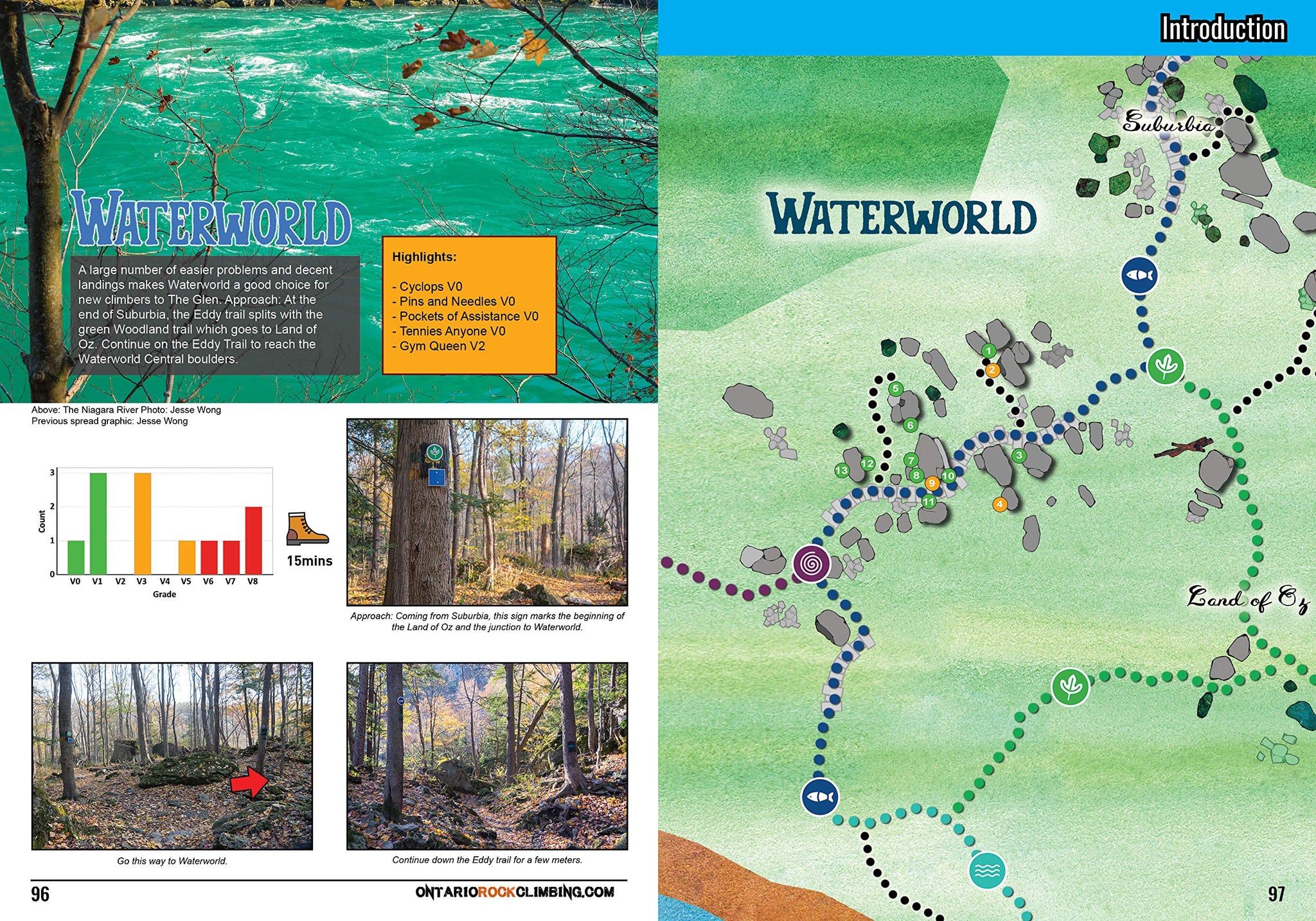 Niagara Glen Bouldering Guidebook | Safe Sends